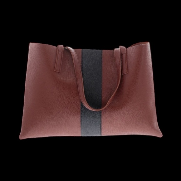 NWOT VINCE CAMUTO Pebble Leather Shoulder Tote Bag - Picture 3 of 6